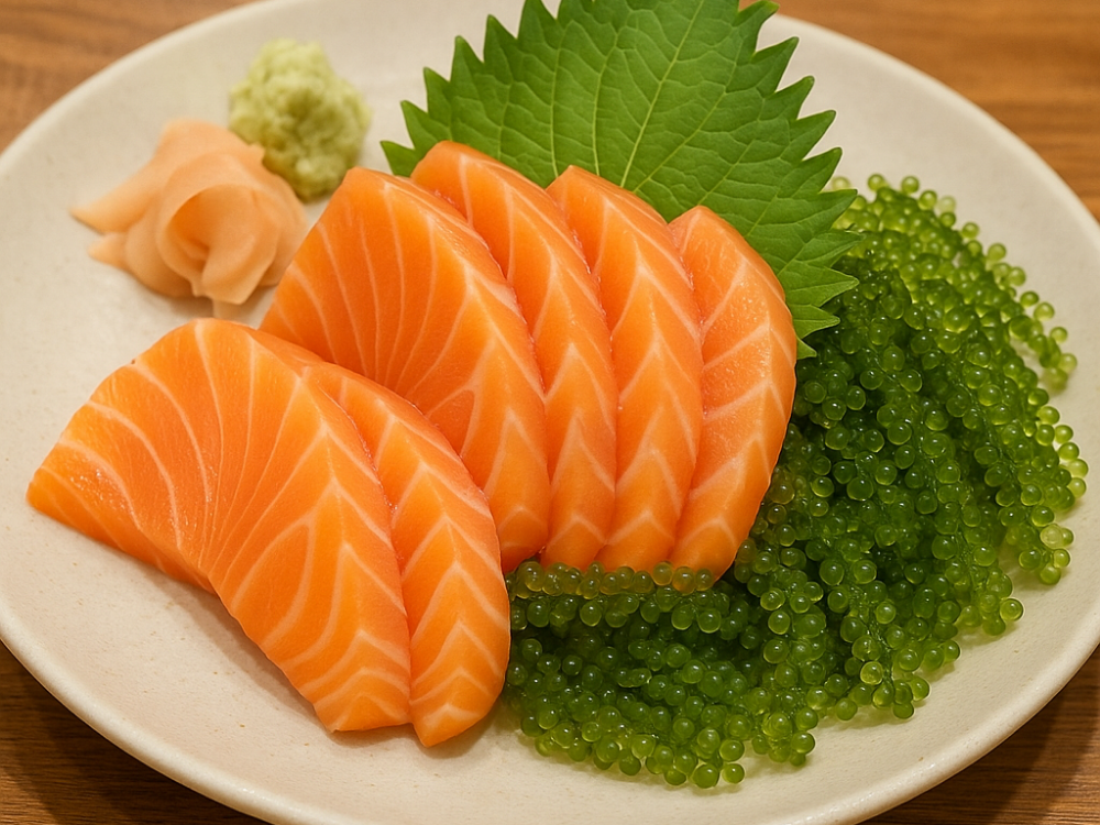 Sashimi-ca-hoi-an-kem-rong-nho